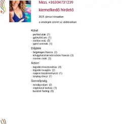 Mézi, Szexpartner X. kerület, 32 év nő X. kerület Budapest Magyarország, +36304731239