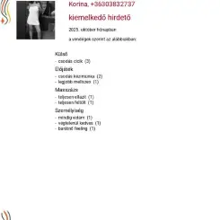 Korina, Masszázs XIII. kerület, 32 év nő XIII. kerület Budapest Magyarország, +36303832737